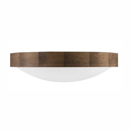 Brilagi - LED Stropné svietidlo CARVALHO SLIM 2xE27/60W/230V dub orech pr. 37 cm