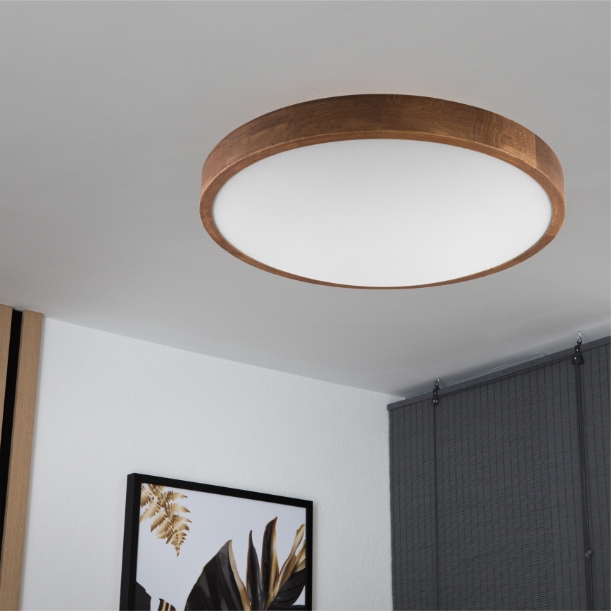 Brilagi - LED Stropné svietidlo CARVALHO SLIM 3xE27/15W/230V dub čerešňa pr. 47 cm