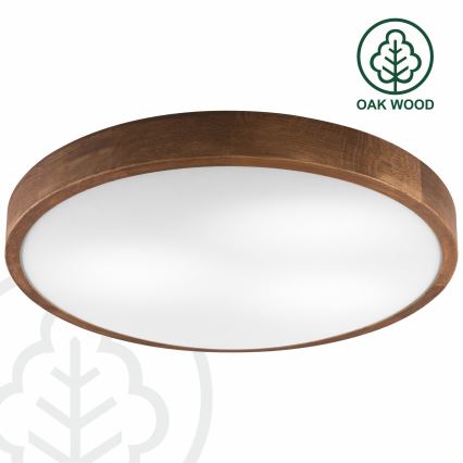 Brilagi - LED Stropné svietidlo CARVALHO SLIM 3xE27/15W/230V dub čerešňa pr. 47 cm