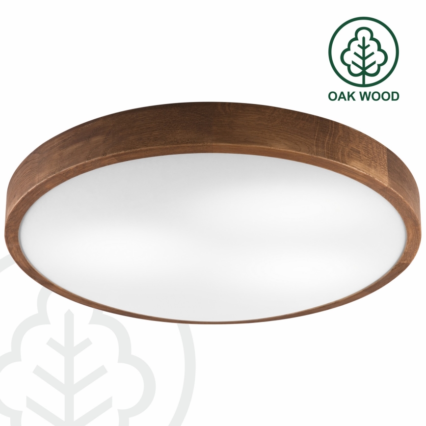 Brilagi - LED Stropné svietidlo CARVALHO SLIM 3xE27/15W/230V dub čerešňa pr. 47 cm