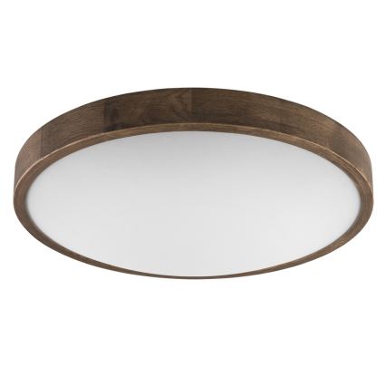 Brilagi - LED stropné svietidlo CARVALHO SLIM 3xE27/15W/230V dub/orech priem. 47 cm
