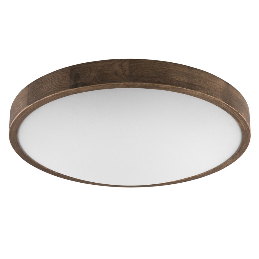Brilagi - LED stropné svietidlo CARVALHO SLIM 3xE27/15W/230V dub/orech priem. 47 cm