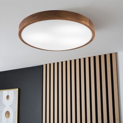 Brilagi - LED Stropné svietidlo CARVALHO SLIM 3xE27/60W/230V dub čerešňa pr. 47 cm