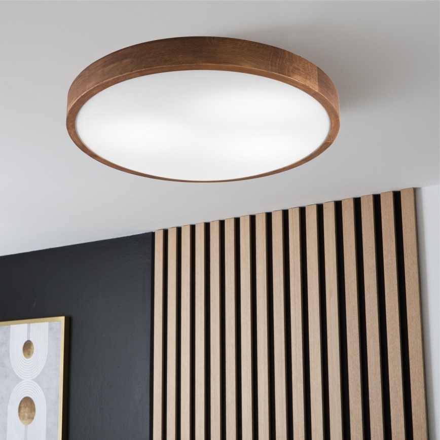 Brilagi - LED Stropné svietidlo CARVALHO SLIM 3xE27/60W/230V dub čerešňa pr. 47 cm