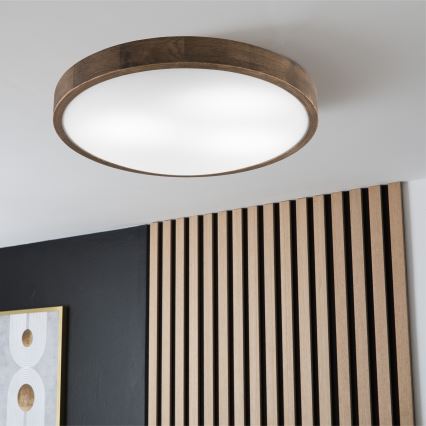 Brilagi - LED Stropné svietidlo CARVALHO SLIM 3xE27/60W/230V dub pr. 47 cm