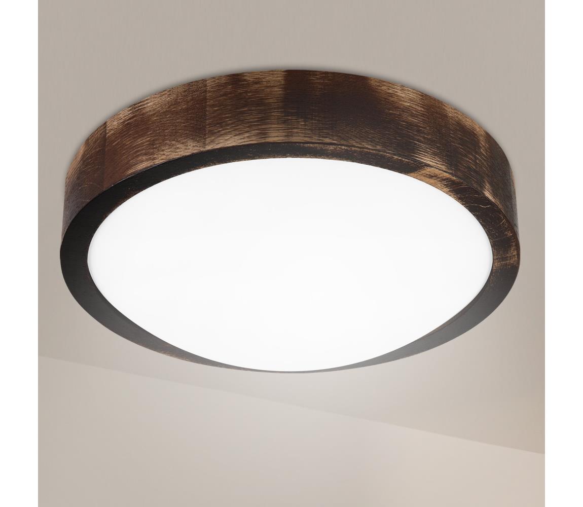 Brilagi - LED stropné svietidlo CARVALHO SLIM SMOKEY LED/20W/230V dub pr. 27,5 cm LD.PD-8.1