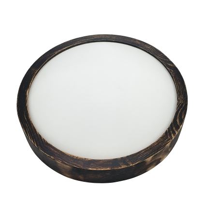 Brilagi - LED stropné svietidlo CARVALHO SLIM SMOKEY LED/20W/230V dub pr. 27,5 cm