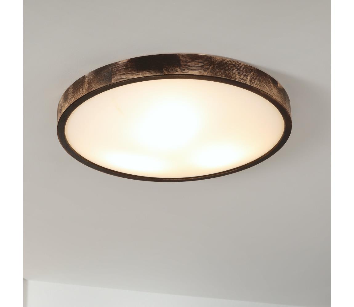 Brilagi - LED stropné svietidlo CARVALHO SLIM SMOKEY LED/36W/230V dub pr. 47,5 cm LD.PD-8.3