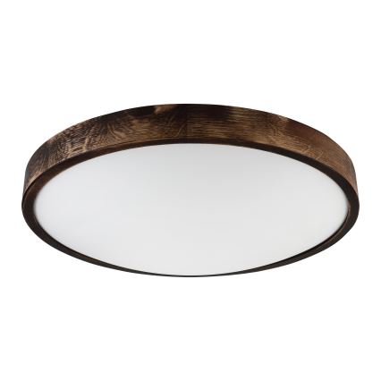 Brilagi - LED stropné svietidlo CARVALHO SLIM SMOKEY LED/36W/230V dub pr. 47,5 cm