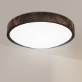 Brilagi - LED stropné svietidlo CARVALHO SLIM SMOKEY LED/36W/230V dub, priemer 37,5 cm