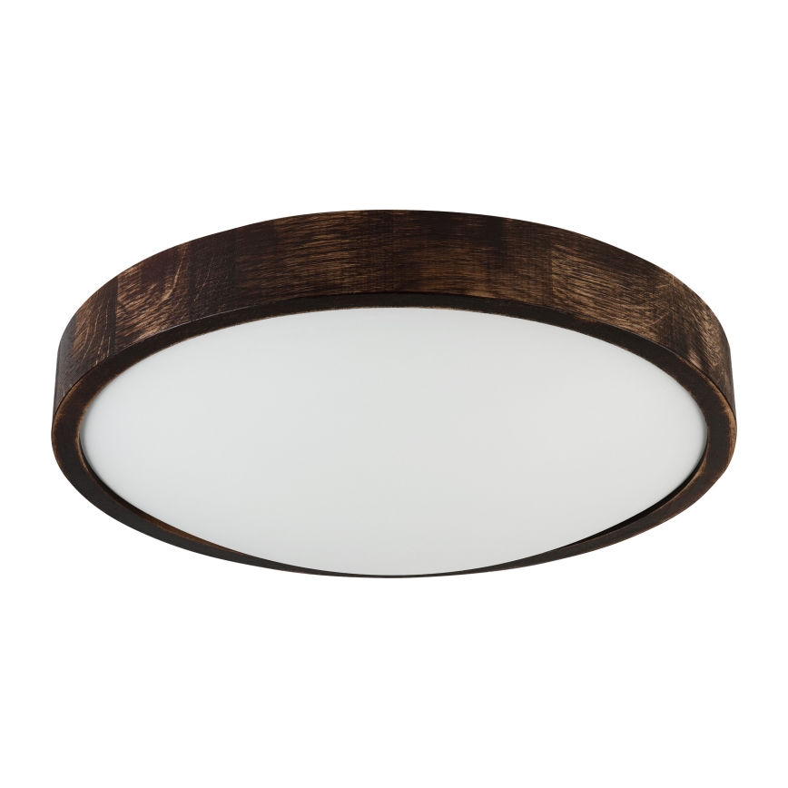 Brilagi - LED stropné svietidlo CARVALHO SLIM SMOKEY LED/36W/230V dub, priemer 37,5 cm