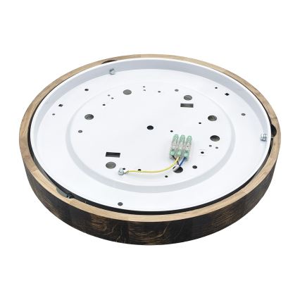 Brilagi - LED stropné svietidlo CARVALHO SLIM SMOKEY LED/36W/230V dub, priemer 37,5 cm
