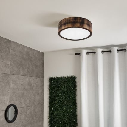 Brilagi - LED Stropné svietidlo CARVALHO SMOKEY LED/20W/230V dub pr. 27,5 cm