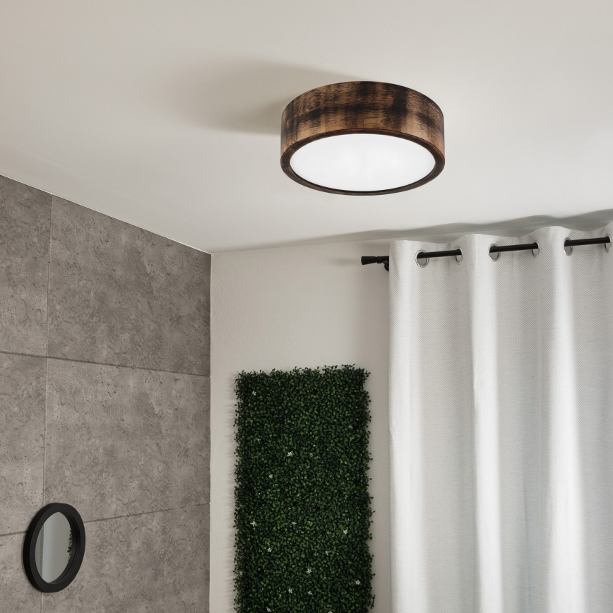 Brilagi - LED Stropné svietidlo CARVALHO SMOKEY LED/20W/230V dub pr. 27,5 cm