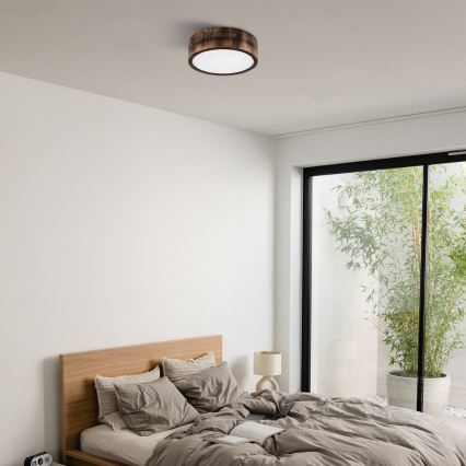 Brilagi - LED Stropné svietidlo CARVALHO SMOKEY LED/20W/230V dub pr. 27,5 cm