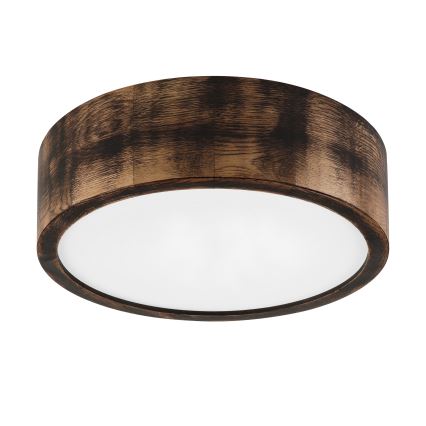 Brilagi - LED Stropné svietidlo CARVALHO SMOKEY LED/20W/230V dub pr. 27,5 cm