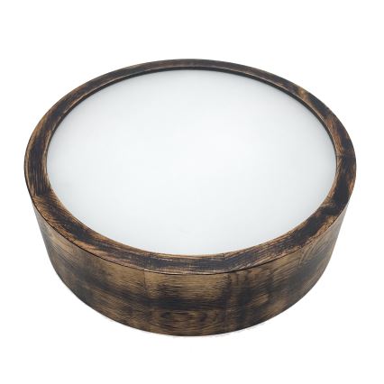 Brilagi - LED Stropné svietidlo CARVALHO SMOKEY LED/20W/230V dub pr. 27,5 cm