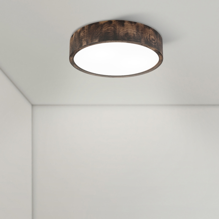Brilagi - LED Stropné svietidlo CARVALHO SMOKEY LED/36W/230V dub pr. 37,5 cm