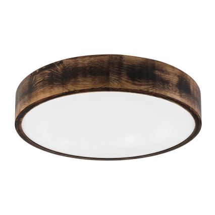 Brilagi - LED stropné svietidlo CARVALHO SMOKEY LED/36W/230V dub priemer 47,5 cm