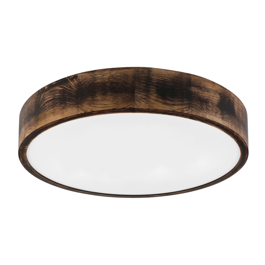 Brilagi - LED stropné svietidlo CARVALHO SMOKEY LED/36W/230V dub priemer 47,5 cm