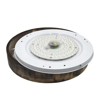 Brilagi - LED stropné svietidlo CARVALHO SMOKEY LED/36W/230V dub priemer 47,5 cm