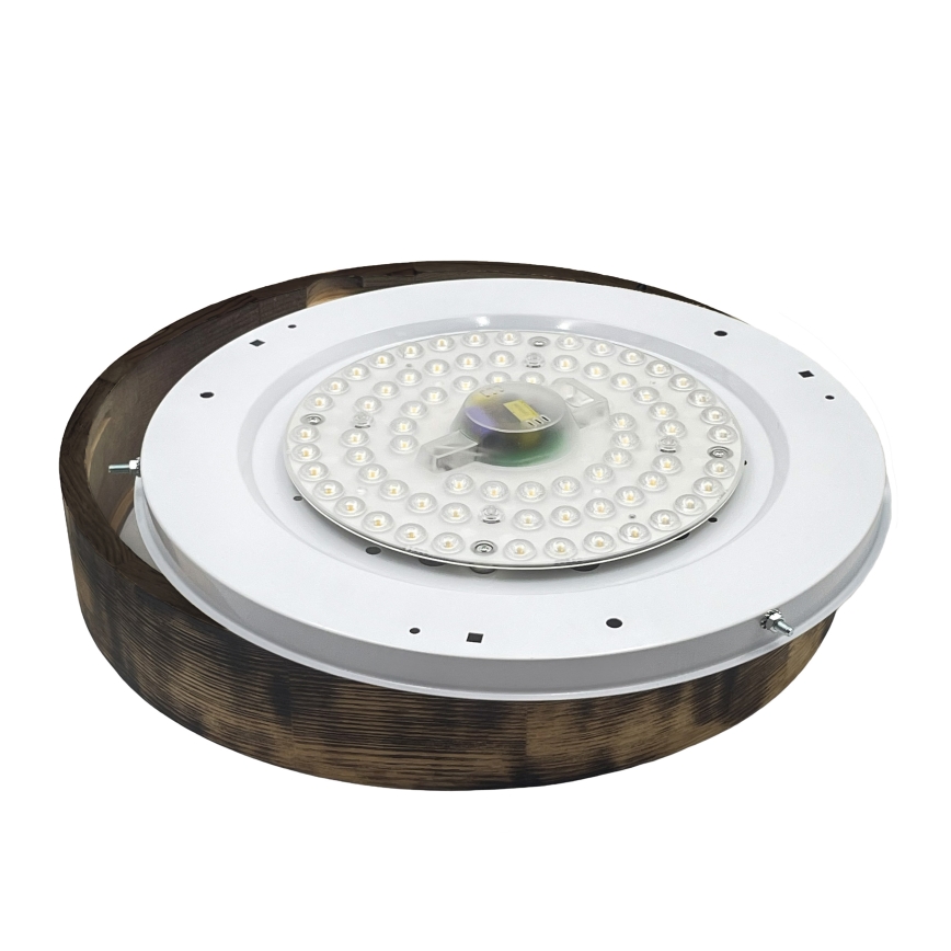 Brilagi - LED stropné svietidlo CARVALHO SMOKEY LED/36W/230V dub priemer 47,5 cm