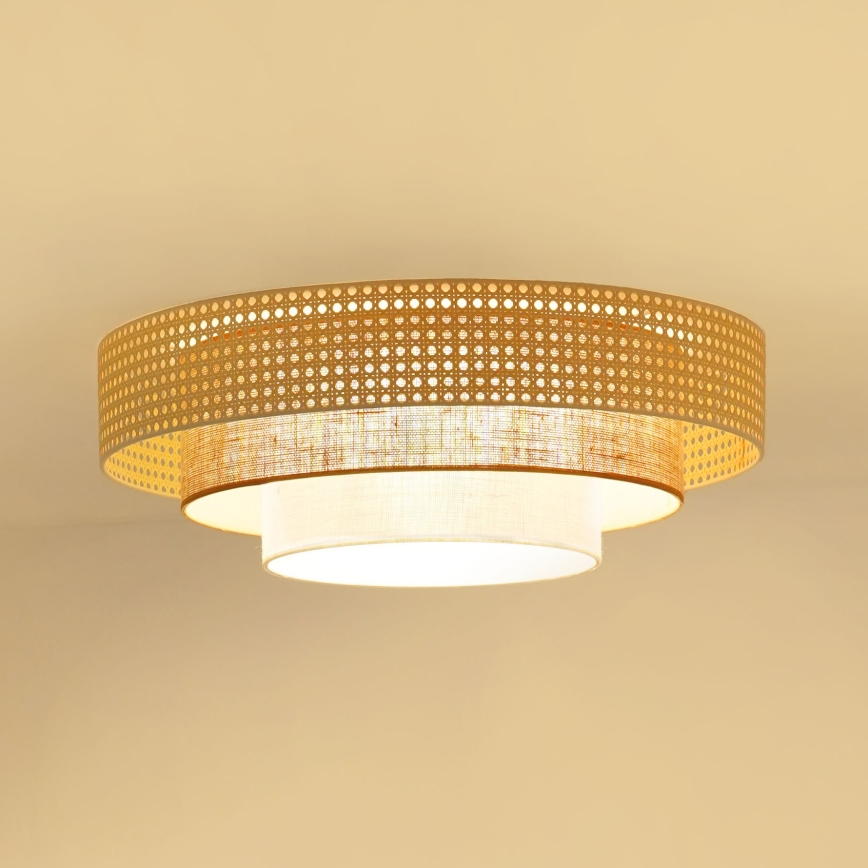 Brilagi - LED Stropné svietidlo CEDAR LUNETA LED/26W/230V béžová/hnedá/krémová