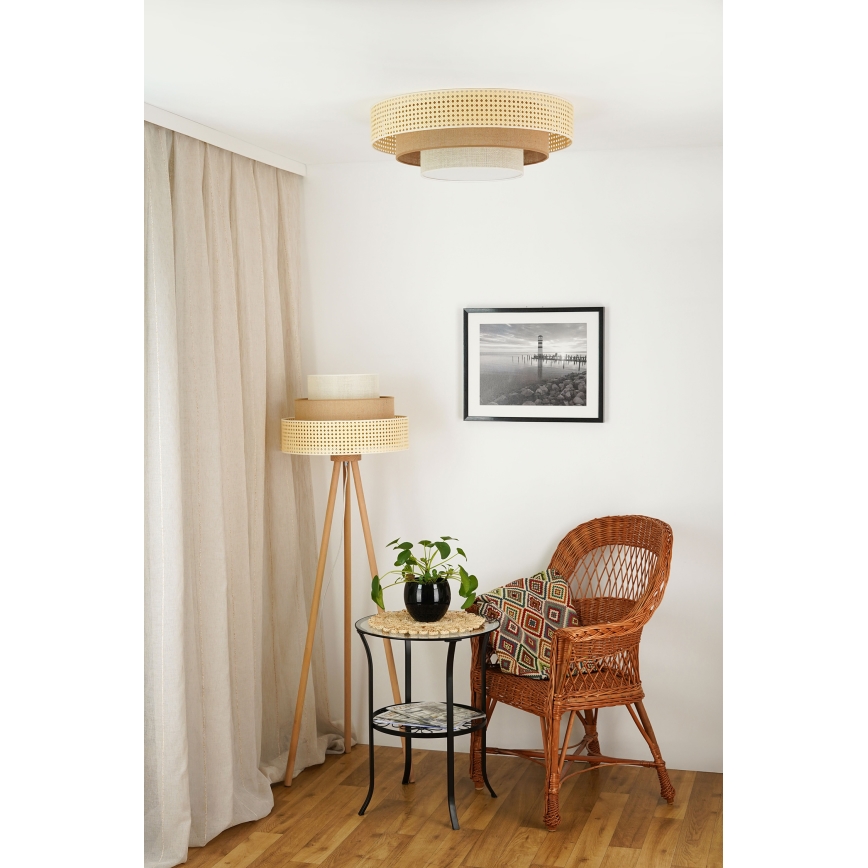 Brilagi - LED Stropné svietidlo CEDAR LUNETA LED/26W/230V béžová/hnedá/krémová