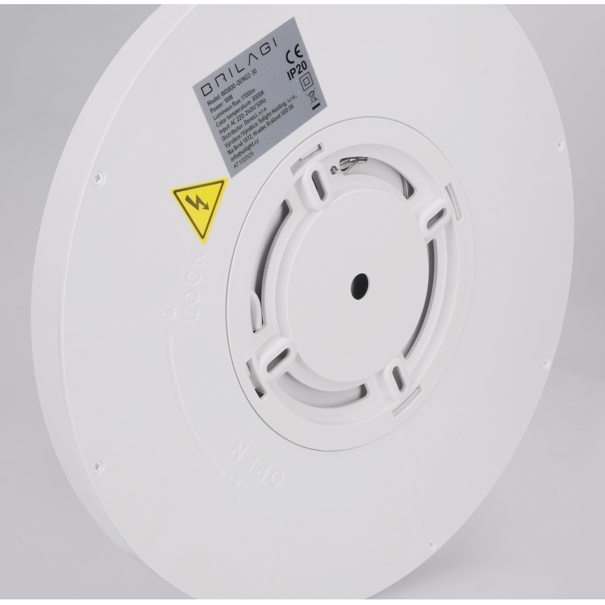 Brilagi - LED stropné svietidlo ESTELA LED/18W/230V Ø 30 cm biele