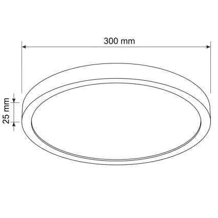 Brilagi - LED stropné svietidlo ESTELA LED/18W/230V pr. 30 cm čierne