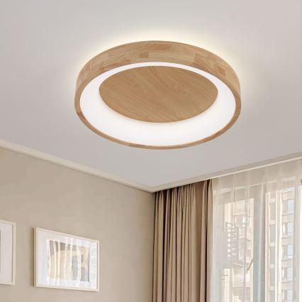Brilagi - LED stropné svietidlo FALCON WOOD LED/40W/230V 3000/4000/6000K pr. 60 cm drevené