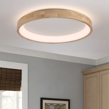 Brilagi - LED stropné svietidlo FALCON WOOD LED/60W/230V 3000/4000/6000K priemer 80 cm, drevené