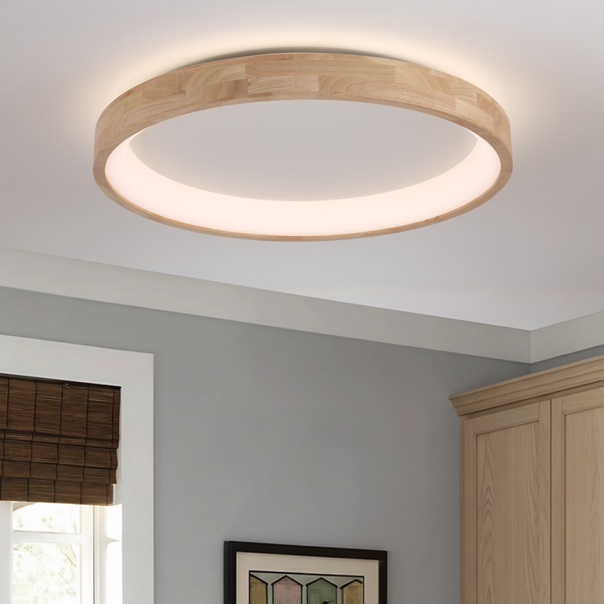 Brilagi - LED stropné svietidlo FALCON WOOD LED/60W/230V 3000/4000/6000K priemer 80 cm, drevené