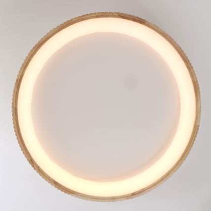 Brilagi - LED stropné svietidlo FALCON WOOD MODERN LED/60W/230V 3000/4000/6000K, priemer 80 cm, drevený dizajn