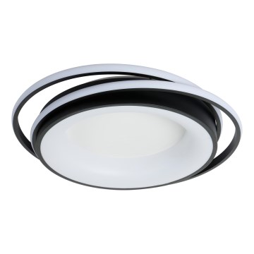 Brilagi - LED stropné svietidlo FLARE s možnosťou stmievania LED/84W/230V 3000-6000K 47x51 cm čierna + diaľkové ovládanie