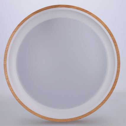 Brilagi - LED Stropné svietidlo FLOCO LED/24W/230V pr. 30 cm dekor dreva/biela