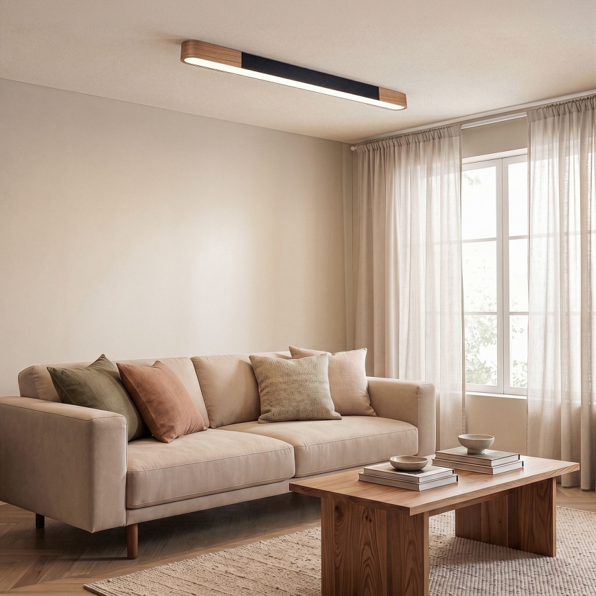 BRILAGI - LED stropné svietidlo GARDALINE LED/100W/230V 120 cm dub/čierna