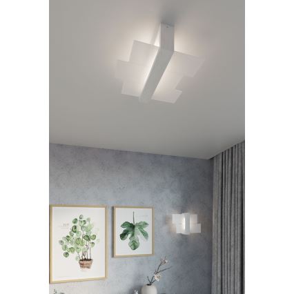 Brilagi -  LED Stropné svietidlo HERA 2xE27/7,5W/230V biela