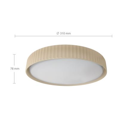 Brilagi - LED stropné svietidlo LUCIA LED/24W/230V pr. 31 cm béžové