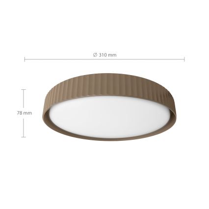 Brilagi - LED stropné svietidlo LUCIA LED/24W/230V pr. 31 cm hnedá