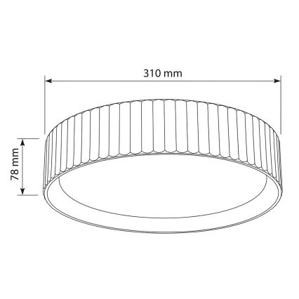 Brilagi - LED stropné svietidlo LUCIA LED/24W/230V pr. 31 cm hnedá