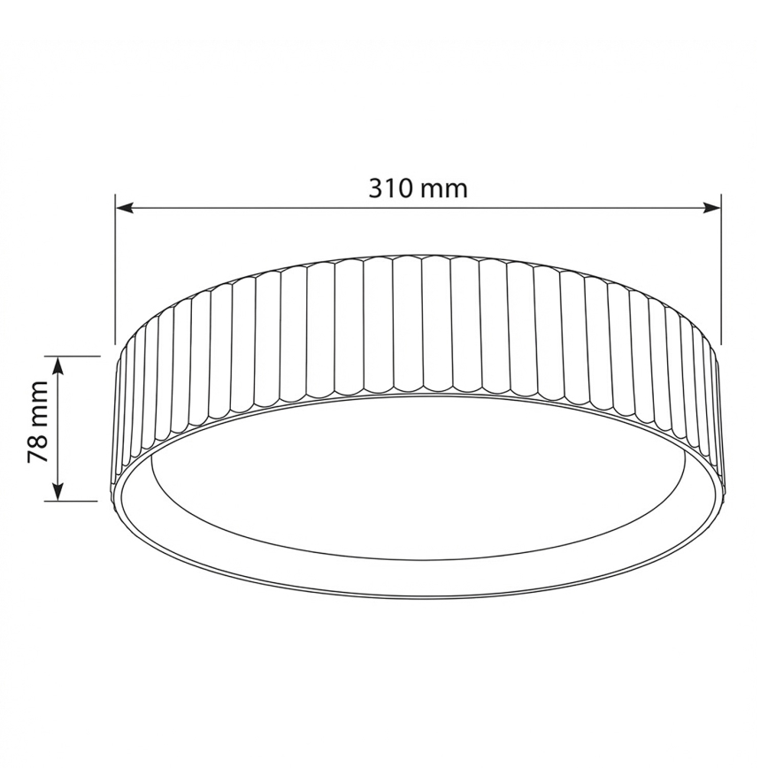 Brilagi - LED stropné svietidlo LUCIA LED/24W/230V pr. 31 cm hnedá