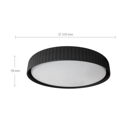 Brilagi - LED stropné svietidlo LUCIA LED/24W/230V priemer 31 cm čierne