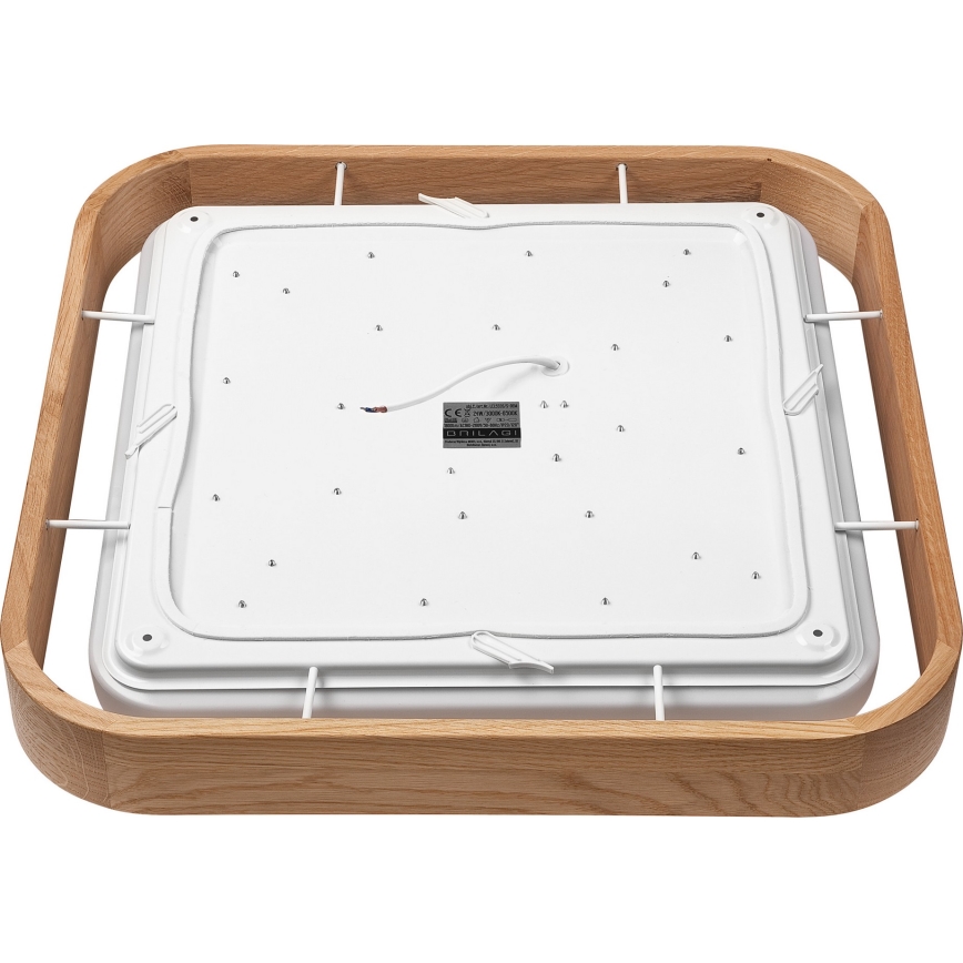 Brilagi - LED Stmievateľné stropné svietidlo MANAROLA CUBIC LED/24W/230V 3000-6500K dub + diaľkové ovládanie