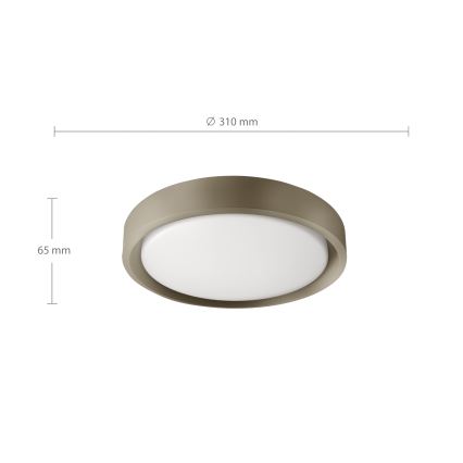 Brilagi - LED stropné svietidlo MATTEO LED/24W/230V pr. 31 cm taupe