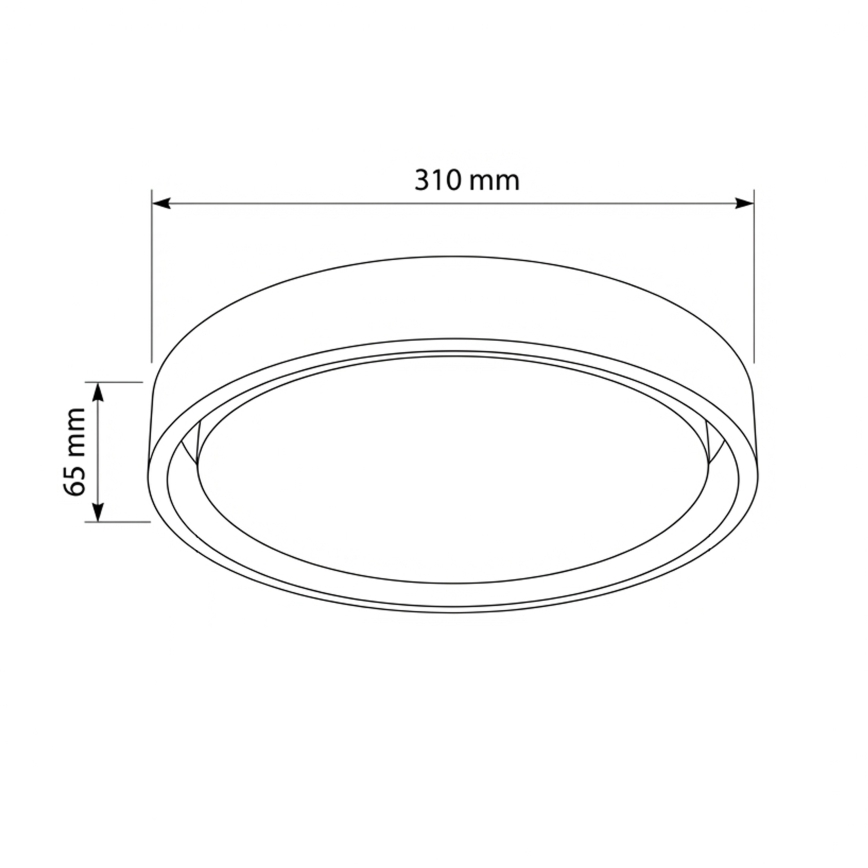 Brilagi - LED stropné svietidlo MATTEO LED/24W/230V priemer 31 cm červené