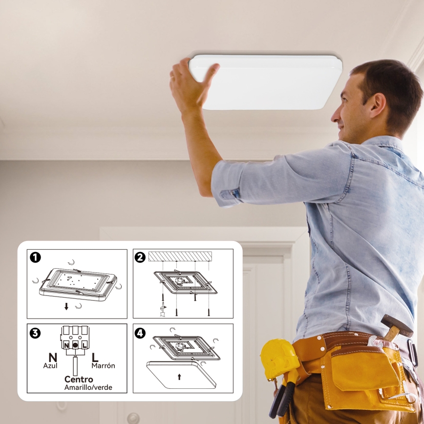 Brilagi - LED Stropné svietidlo MILKY WAY LED/24W/230V 3000K 37x37 cm