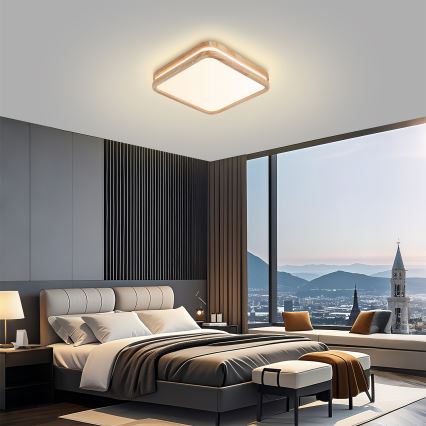 BRILAGI - LED stropné svietidlo MOLINA SQUARE LED/32W/230V 3000/4000/6000K dub 30x30 cm
