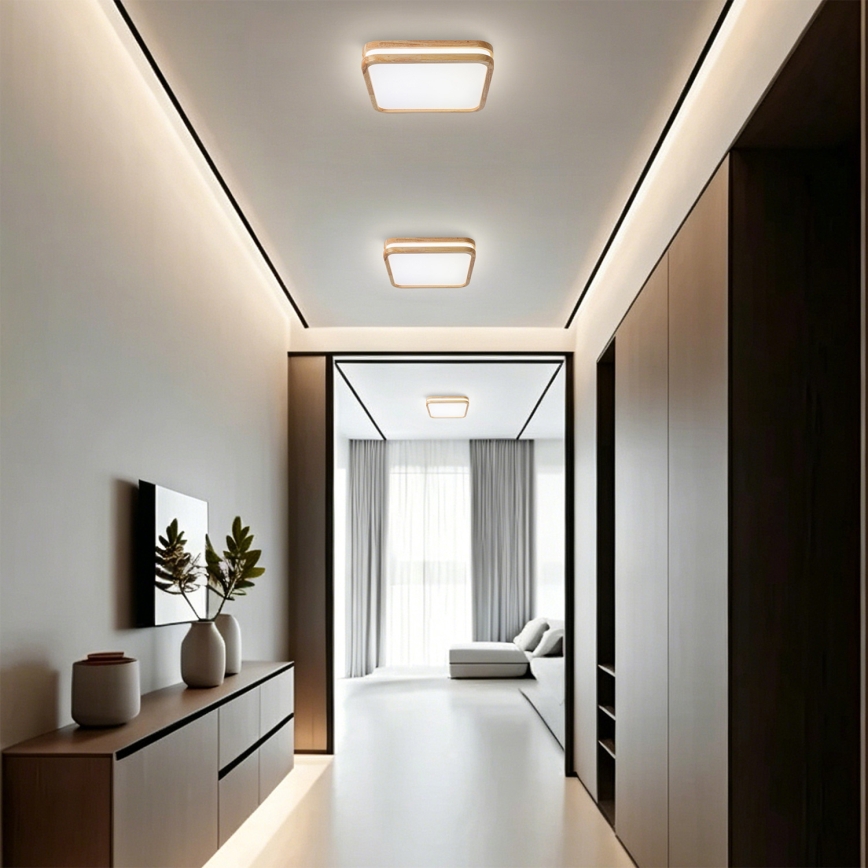 BRILAGI - LED stropné svietidlo MOLINA SQUARE LED/32W/230V 3000/4000/6000K dub 30x30 cm