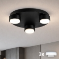 Brilagi - LED stropné svietidlo MONO 3xGX53/13W/230V priemer 30 cm čierne